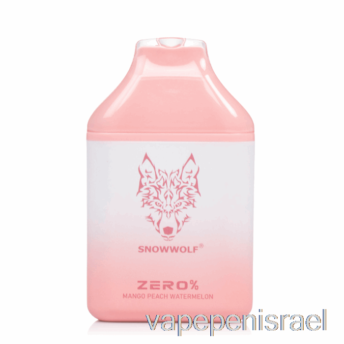 חד פעמי Vape Israel Snowwolf Zero 5500 0% 0% ניקוטין אבטיח חד פעמי מנגו אפרסק